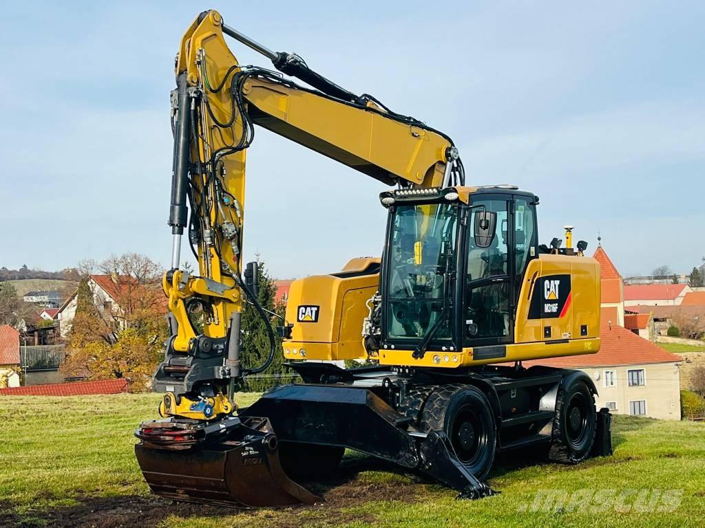 CAT M 316 F Pelle sur pneus