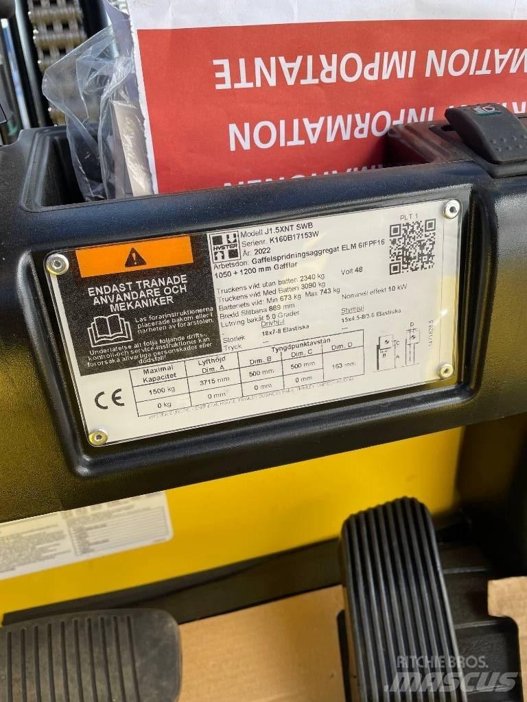 Hyster J1.5 XNT  1,5t Chariots élévateurs électriques