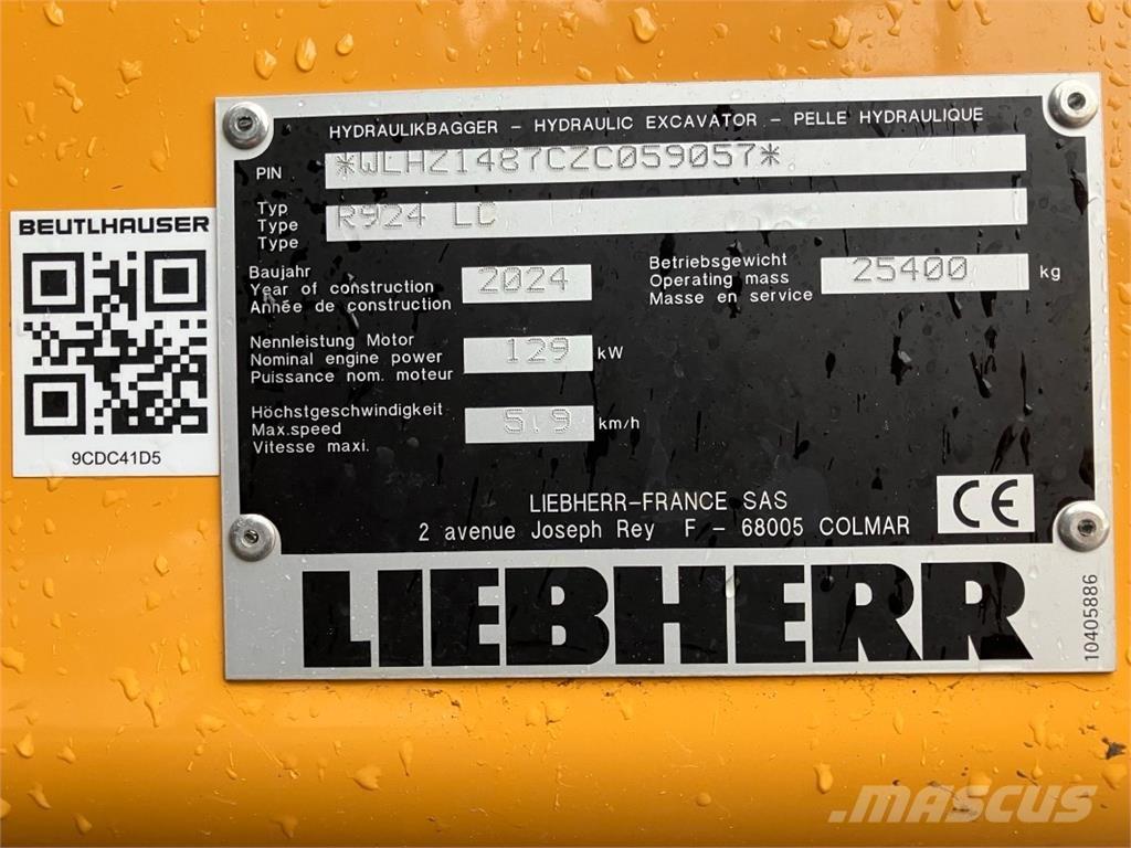 Liebherr R924 Pelle sur chenilles