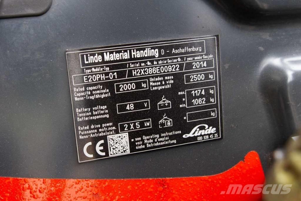 Linde E 20 Chariots élévateurs électriques