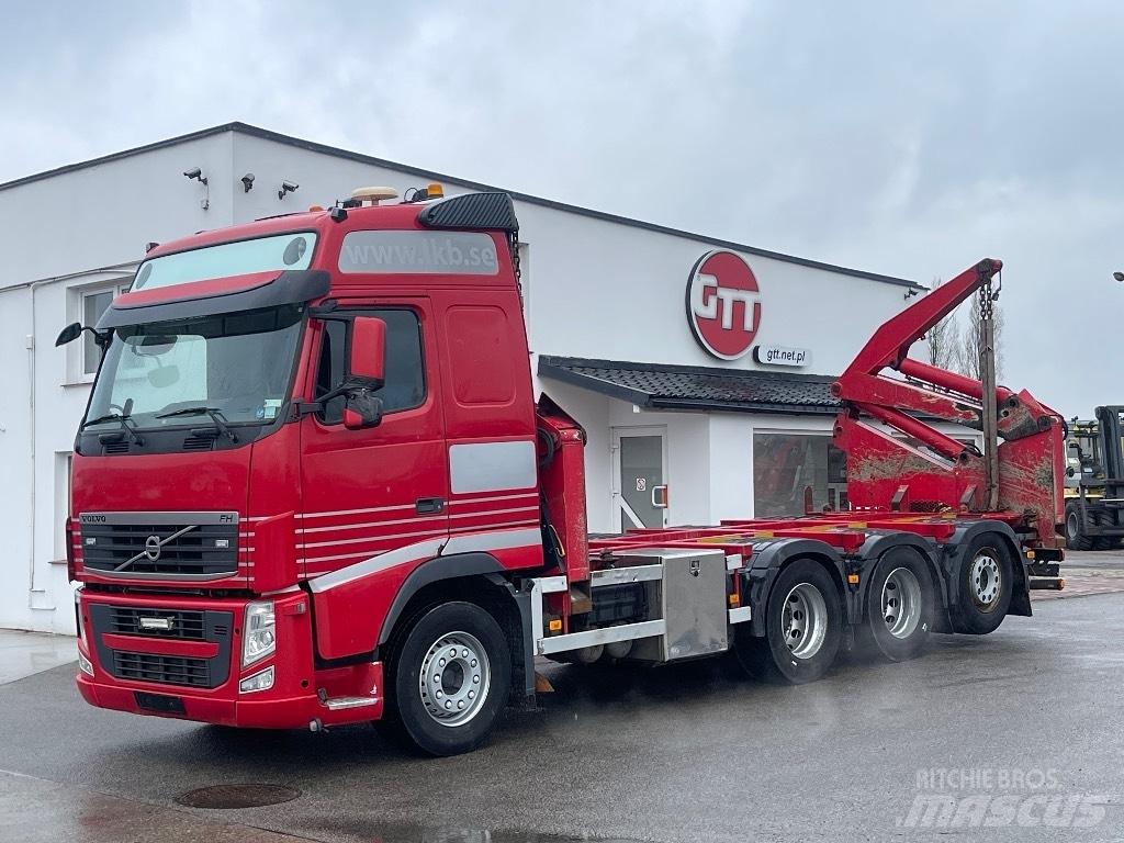Volvo Fh 500 Camion plateau ridelle avec grue