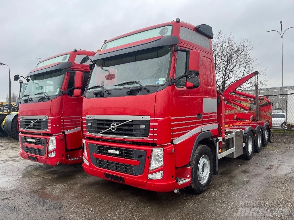 Volvo Fh 500 Camion plateau ridelle avec grue