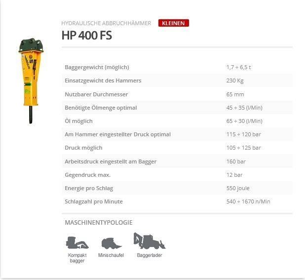 Indeco HP 400 FS Marteau hydraulique