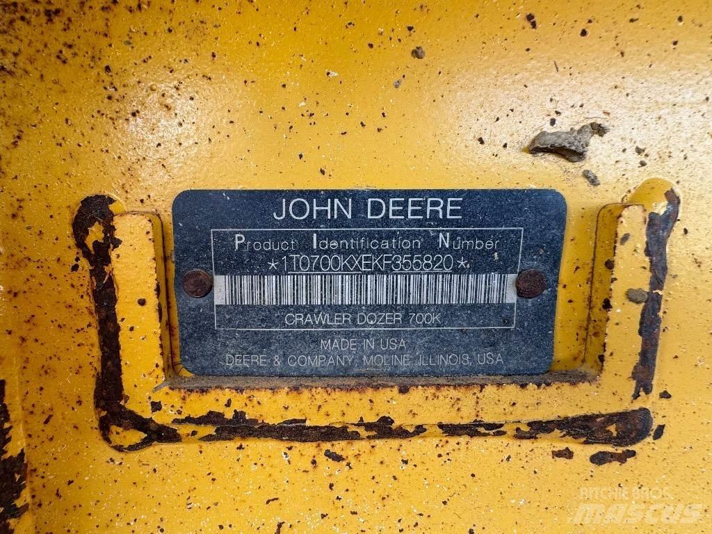 DEERE 700K LGP Bouteurs sur chenilles