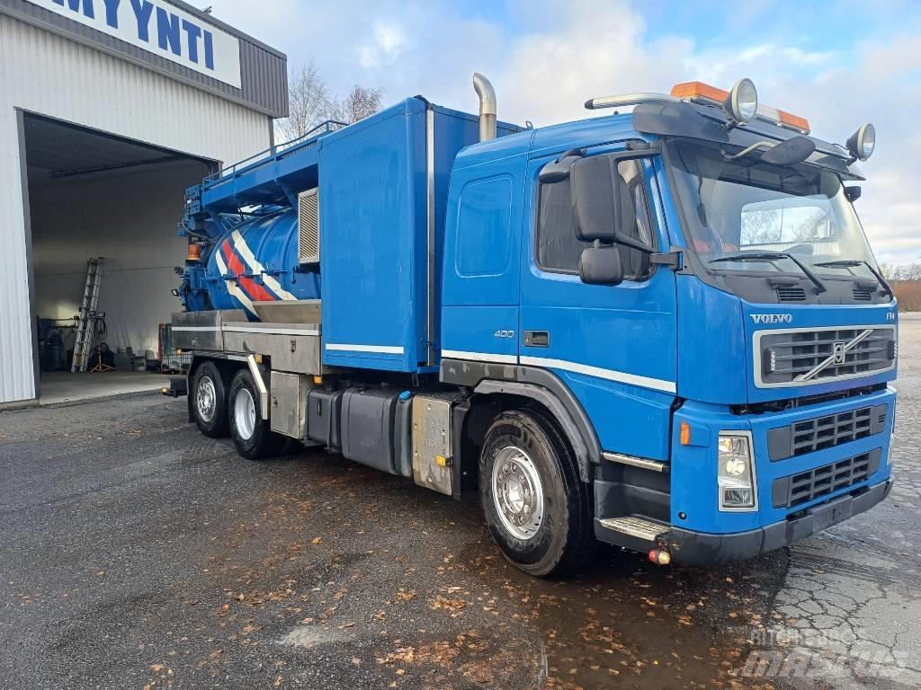 Volvo FM 400 Camion aspirateur, Hydrocureur