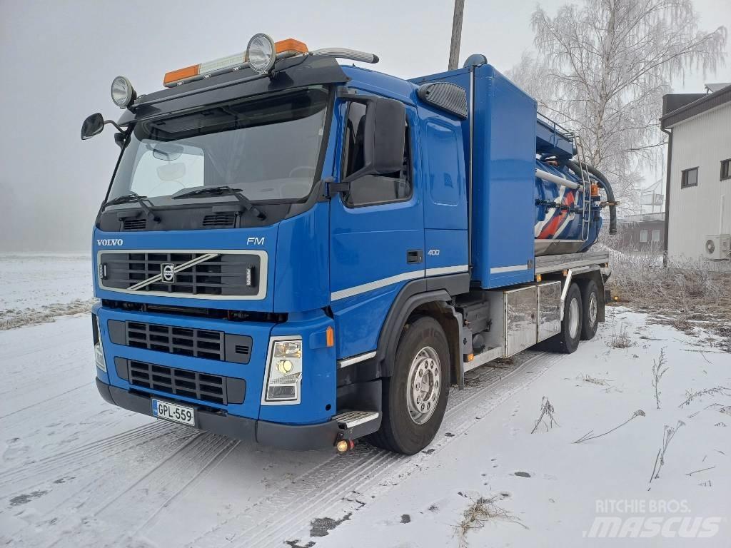 Volvo FM 400 Camion aspirateur, Hydrocureur
