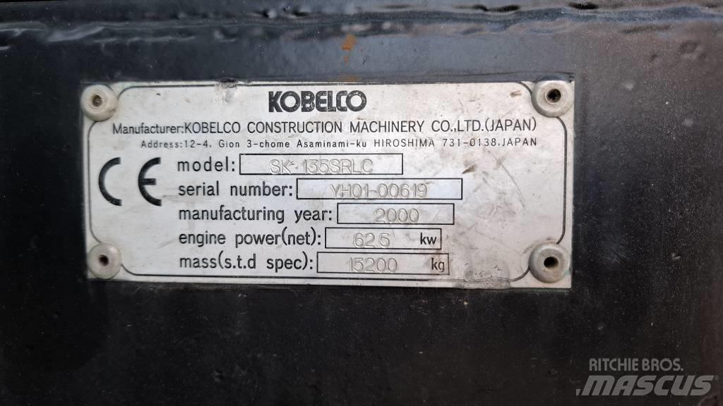 Kobelco SK 135 SR LC Pelle sur chenilles