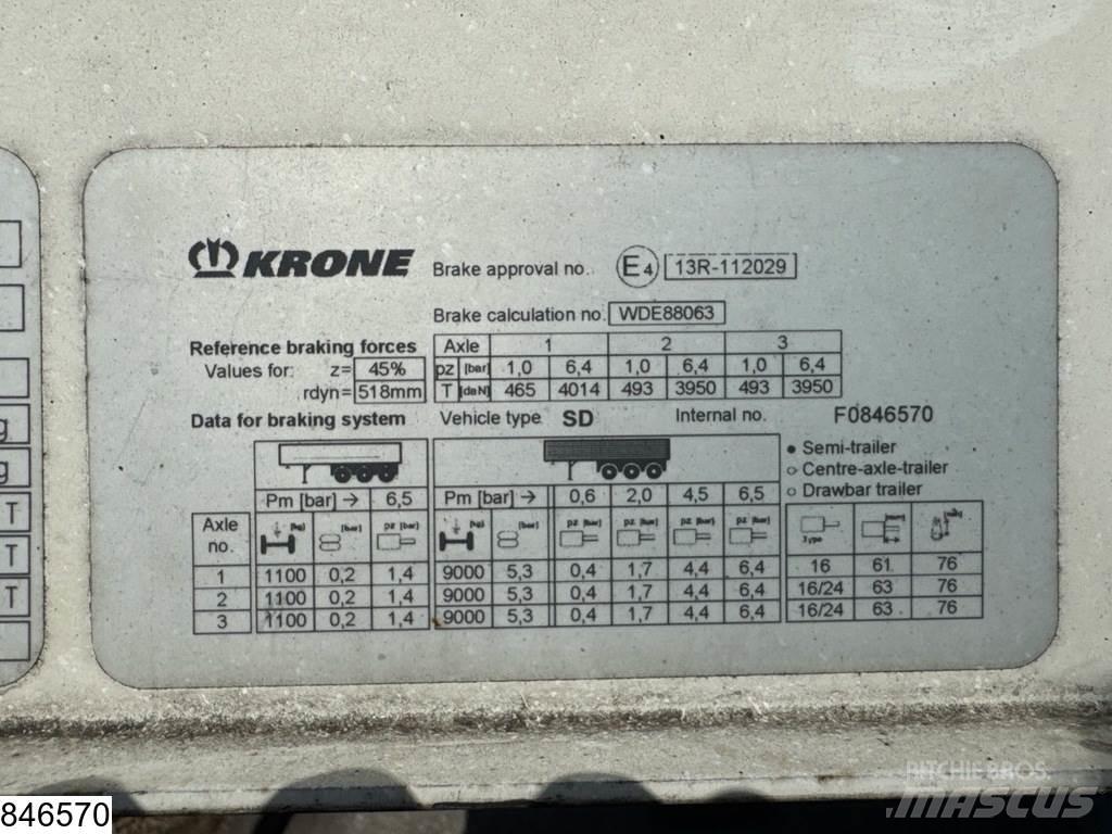 Krone Tautliner Semi remorque à rideaux coulissants (PLSC)