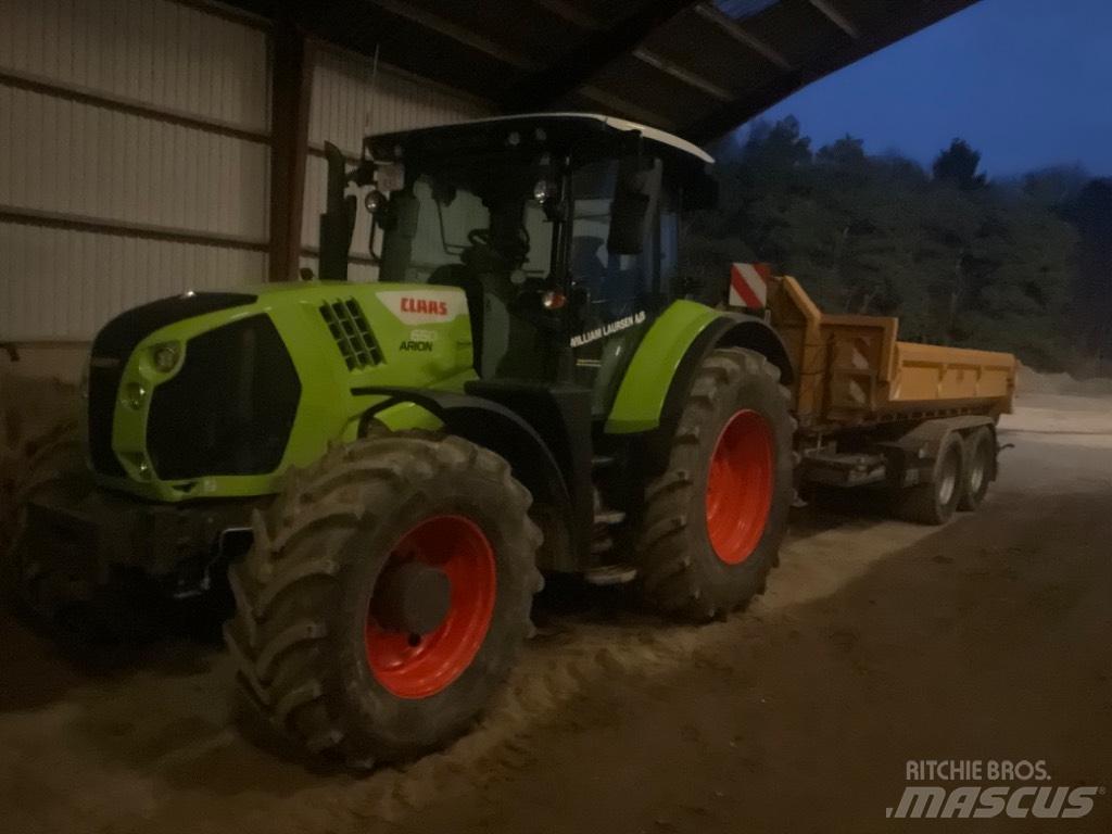 CLAAS ARION 650 cis + Tracteur