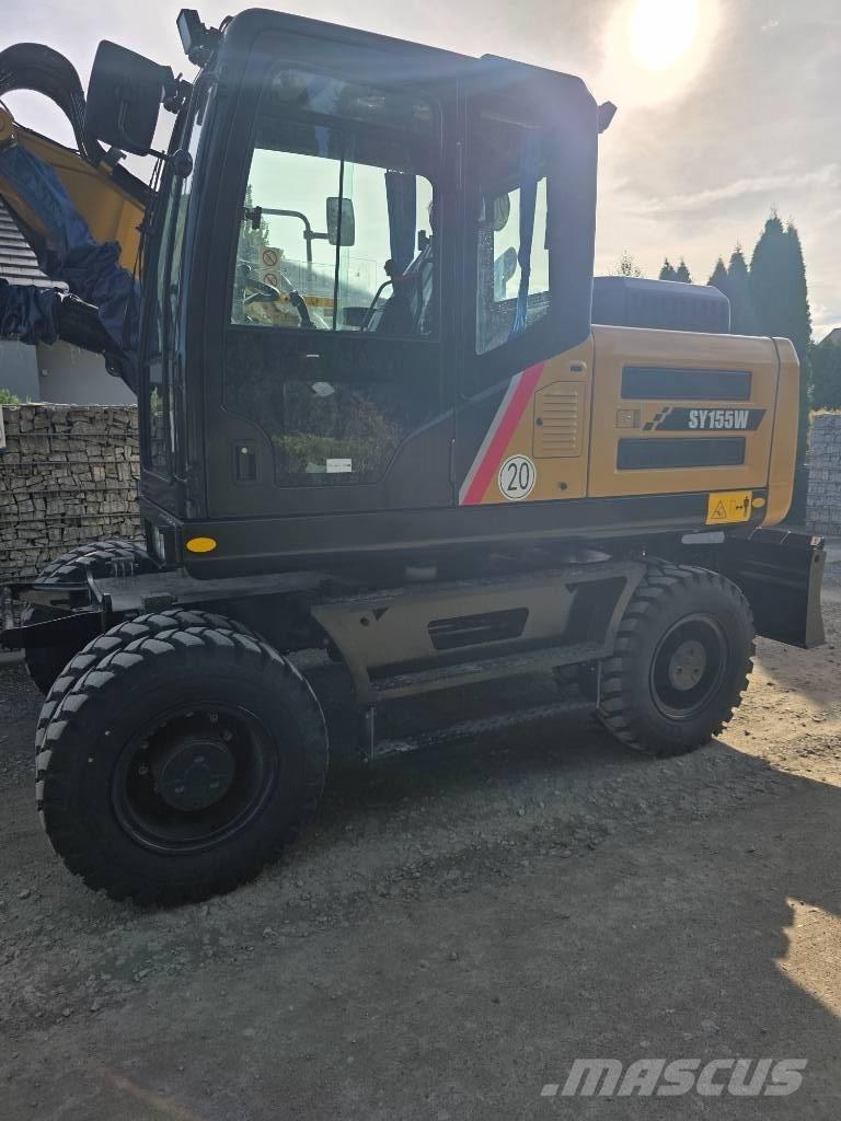 Sany SY 155 W Pelle sur pneus