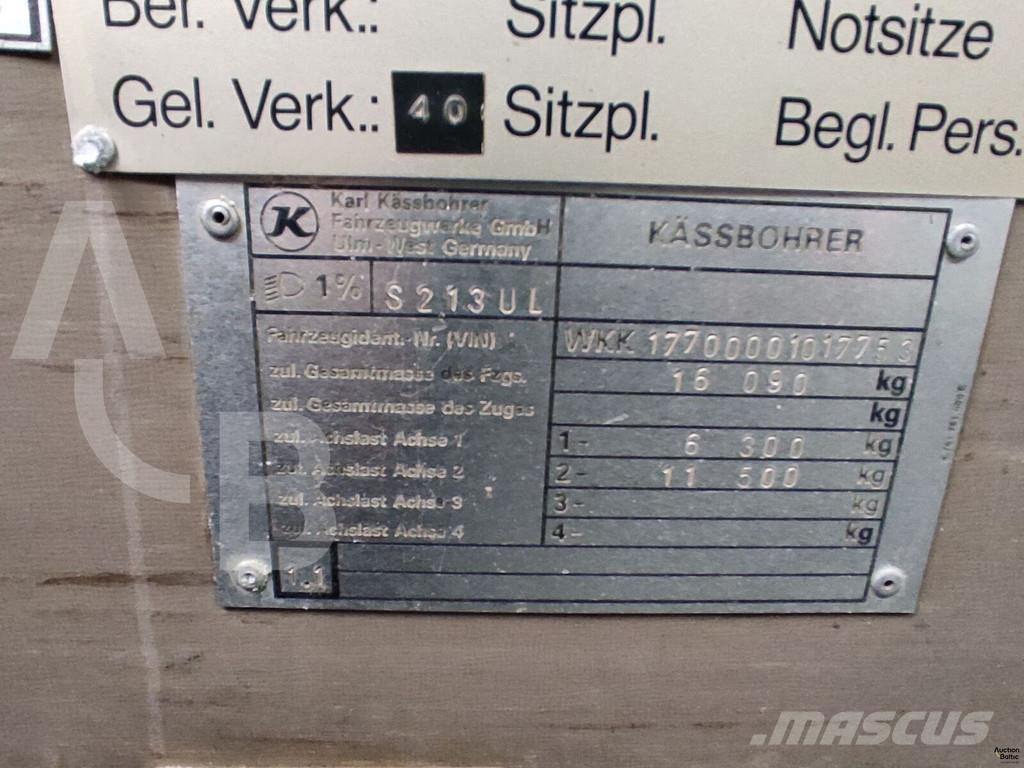 Setra S 213 UL Autre fourgon / utilitaire