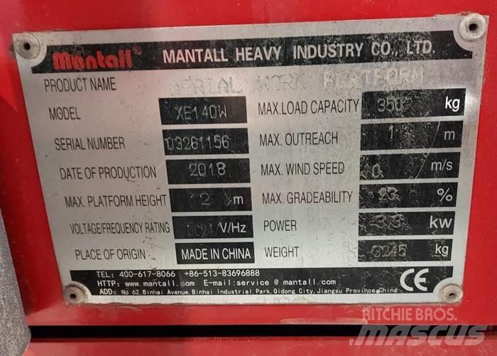 Mantall XE140W Nacelle ciseaux