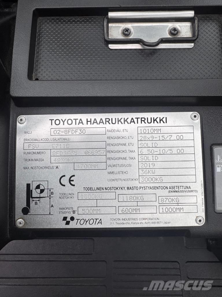 Toyota 02-8 FDF 30 Chariots diesel