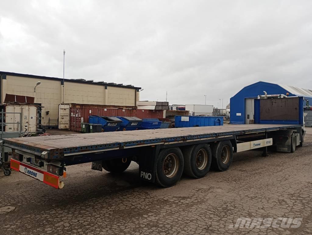 Krone FLAKTRAILER Semi remorque plateau ridelle
