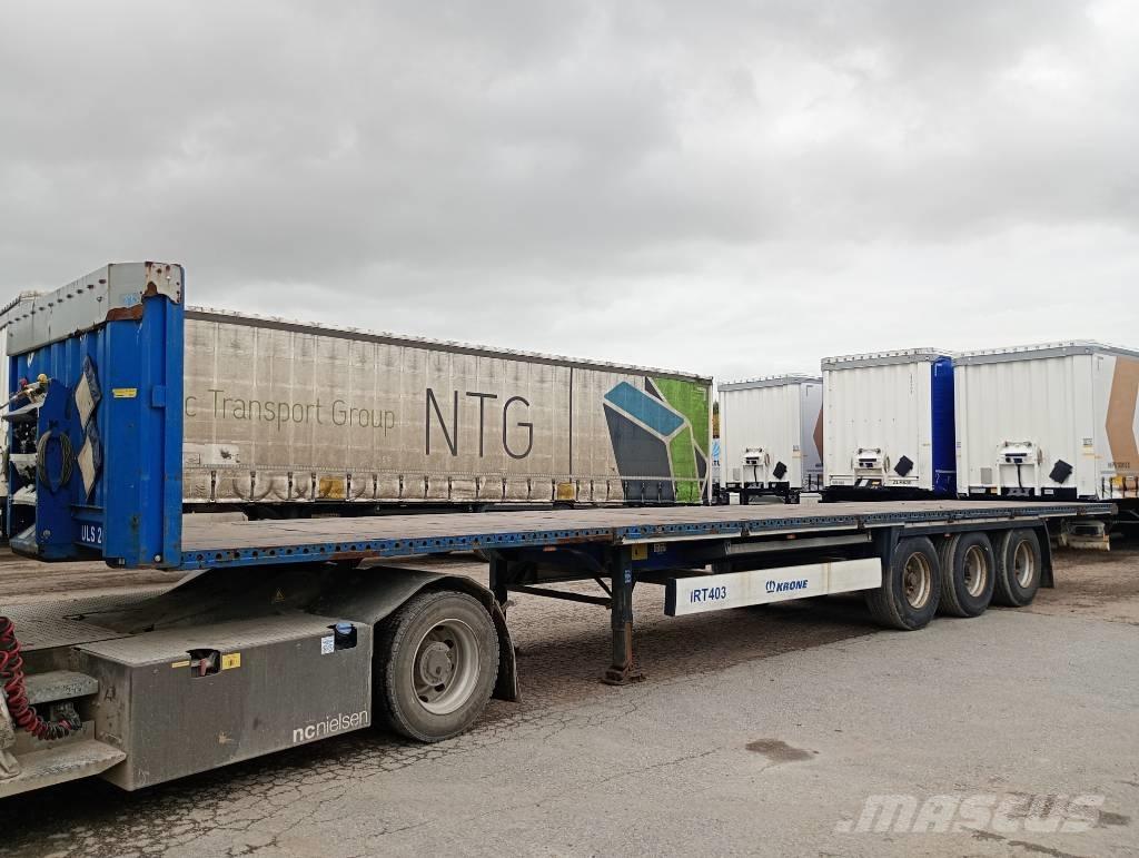 Krone FLAKTRAILER Semi remorque plateau ridelle