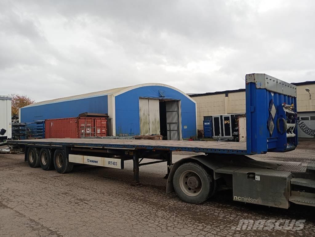 Krone FLAKTRAILER Semi remorque plateau ridelle