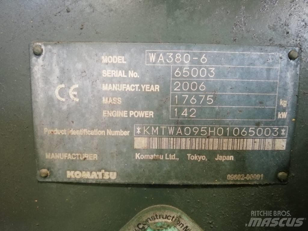 Komatsu WA 380-6 Chargeuse sur pneus