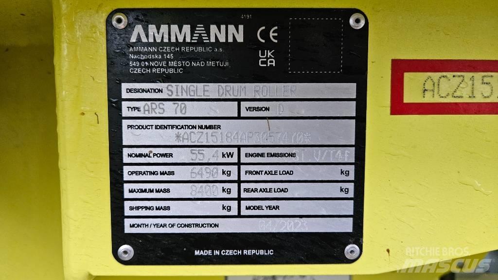 Ammann ARS 70 Rouleaux tandem