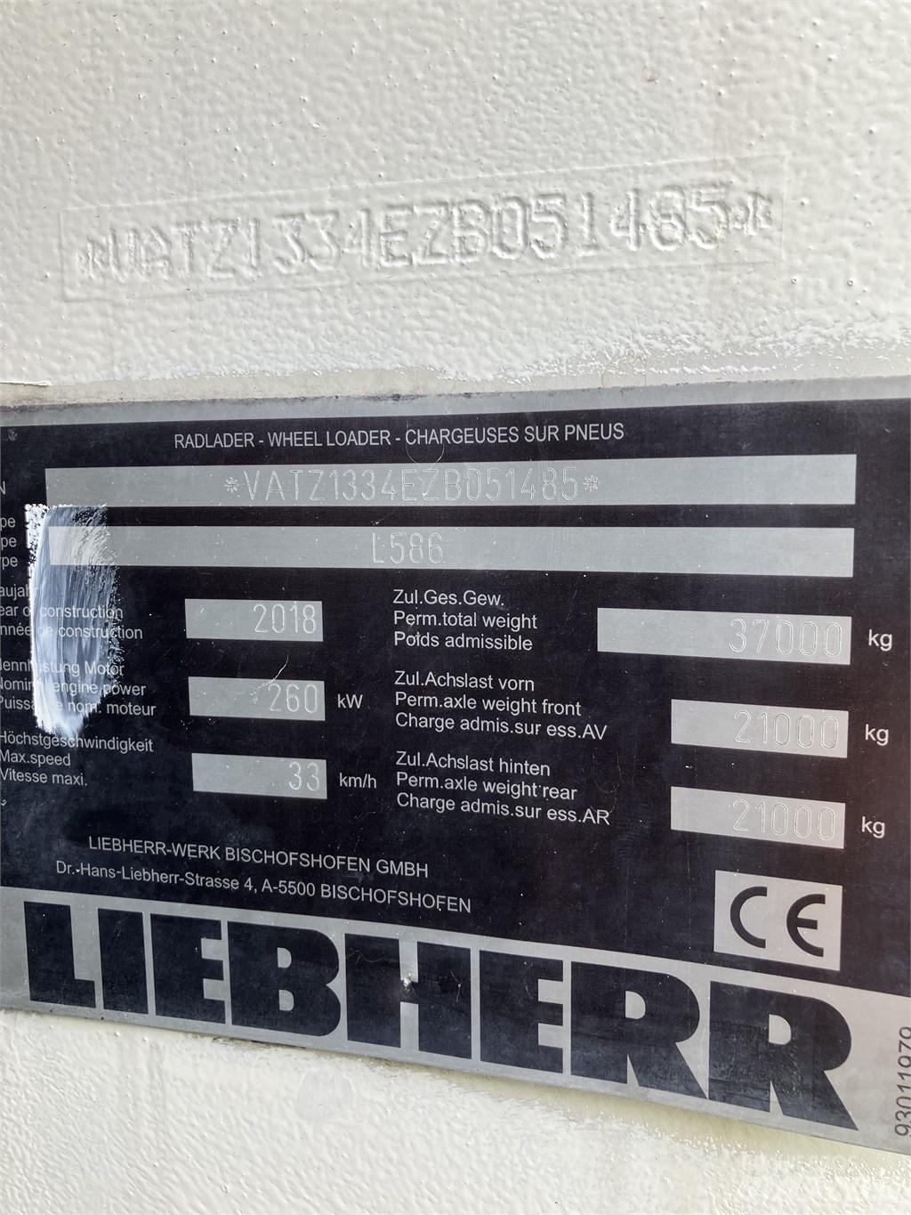 Liebherr L586 Xpower Chargeuse sur pneus