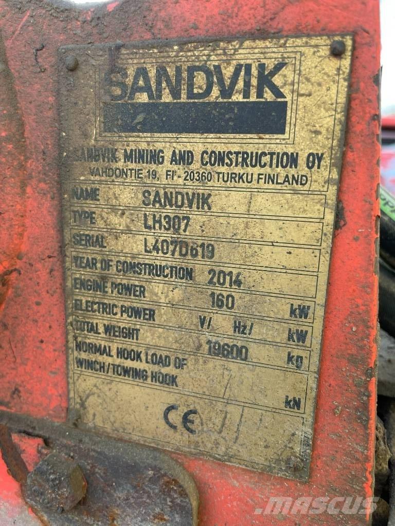 Sandvik LH 307 Chargeuses pour exploitations minières souterraines