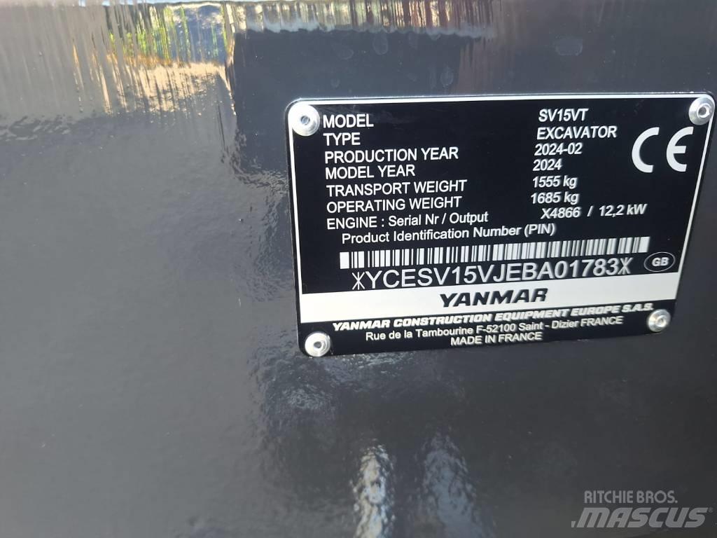 Yanmar SV 15 Mini pelle < 7t