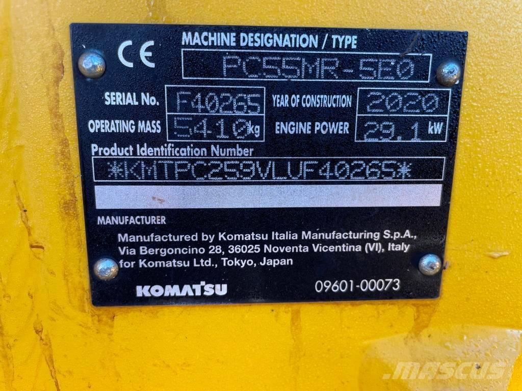 Komatsu PC55MR-5E0 Mini pelle < 7t
