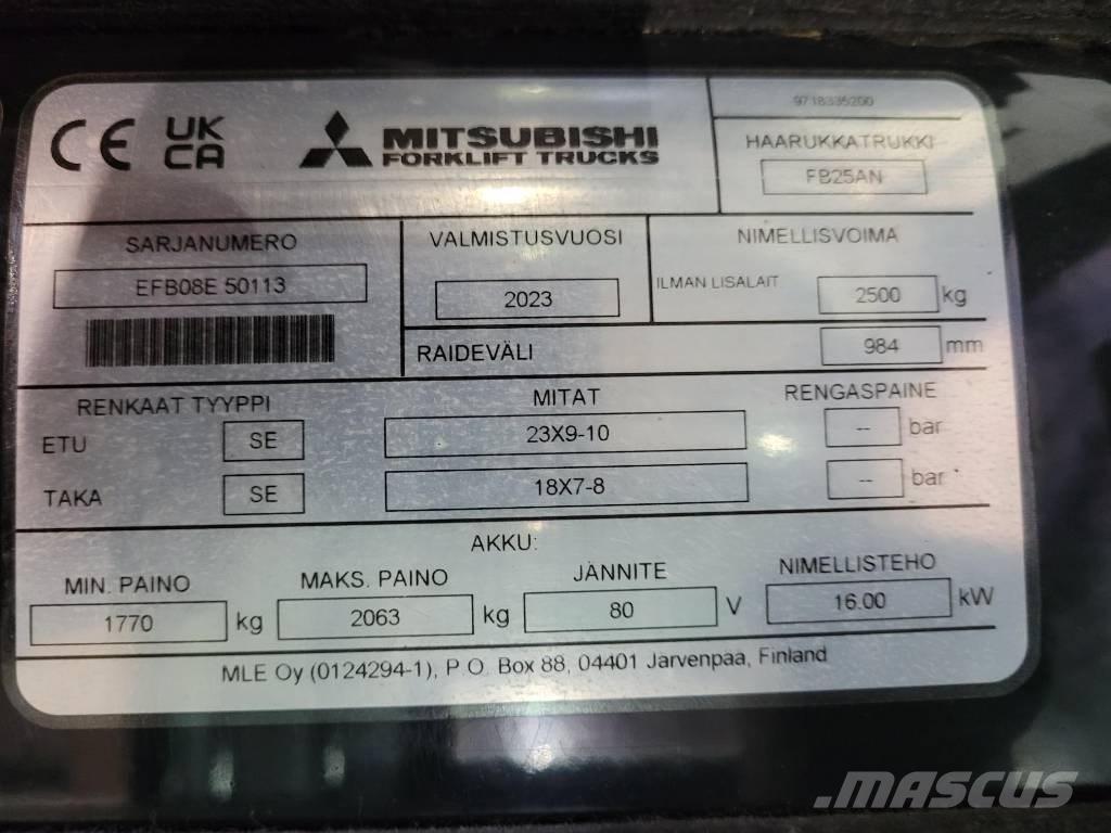 Mitsubishi FB 25 AN Chariots élévateurs électriques