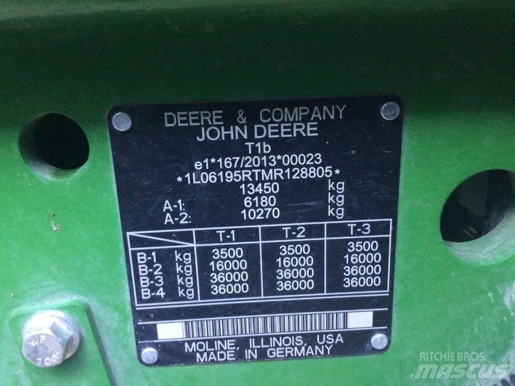 John Deere 6195R Tracteur