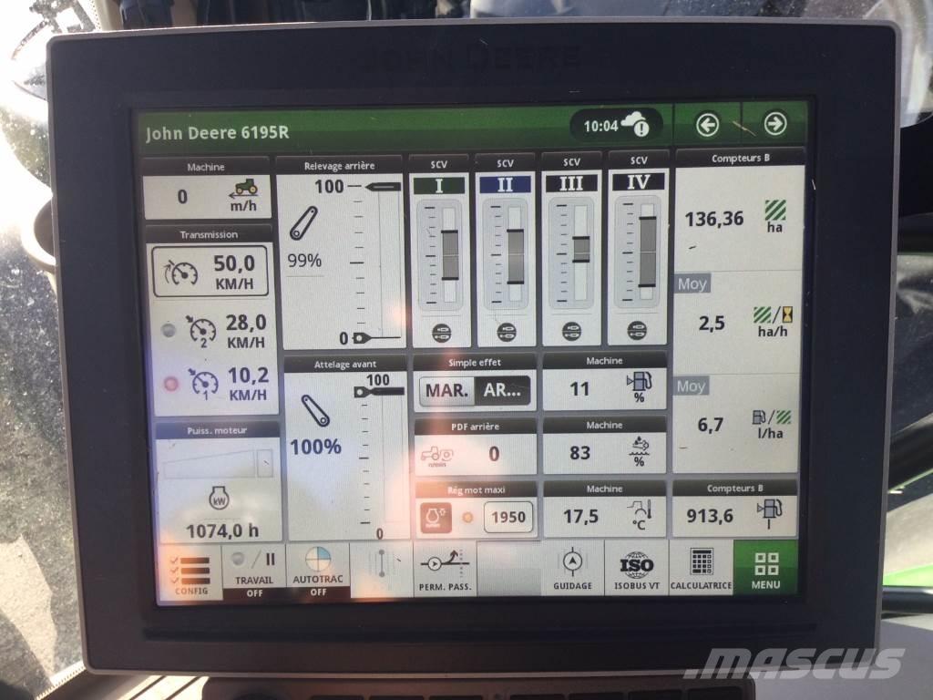 John Deere 6195R Tracteur