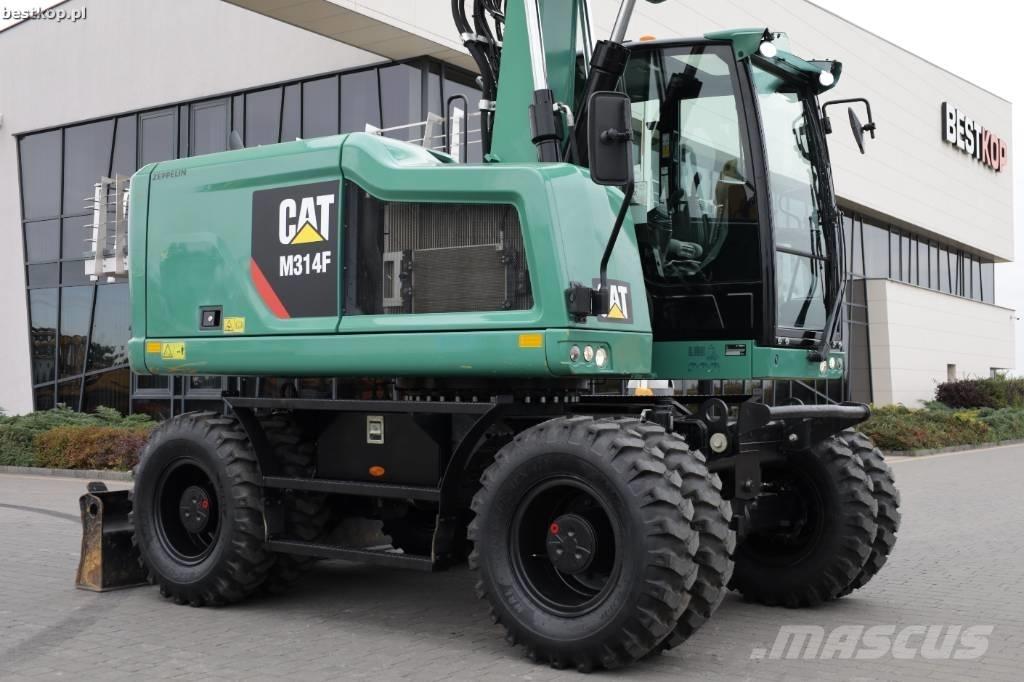 CAT M314F Pelle sur pneus