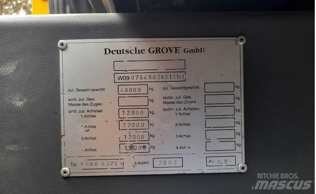 Grove GMK 4075 Grues tout terrain
