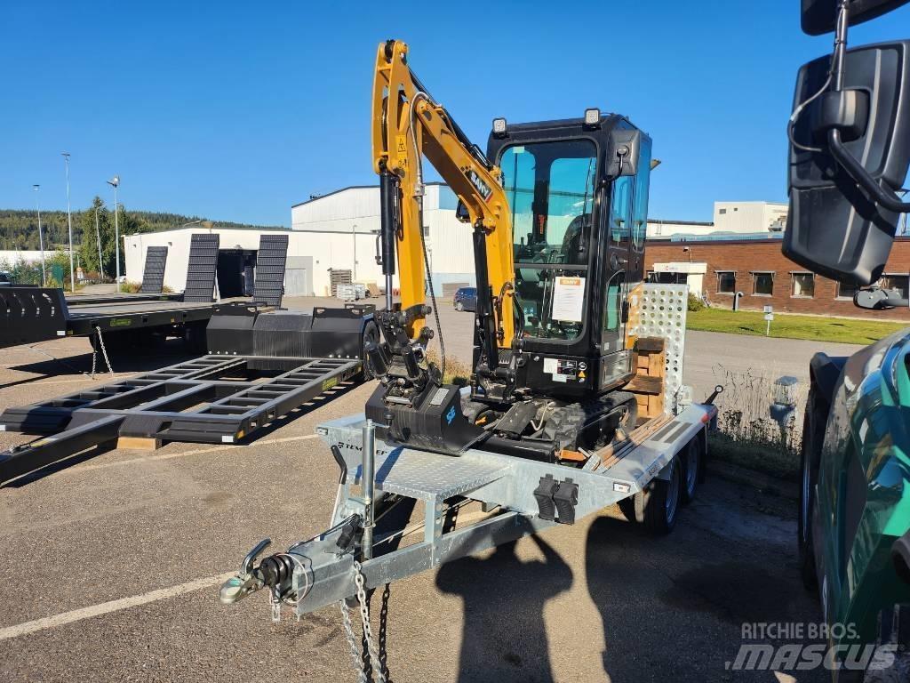Sany 1.8 T Med Släp Mini pelle < 7t