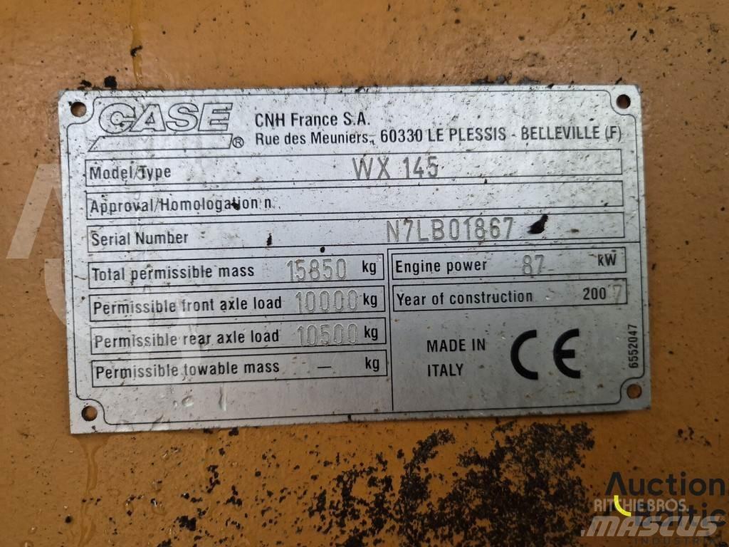CASE WX 145 Pelle sur pneus