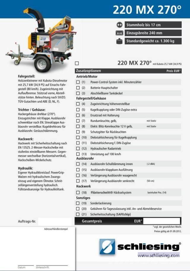 Schliesing 220 MX Broyeur de végétaux