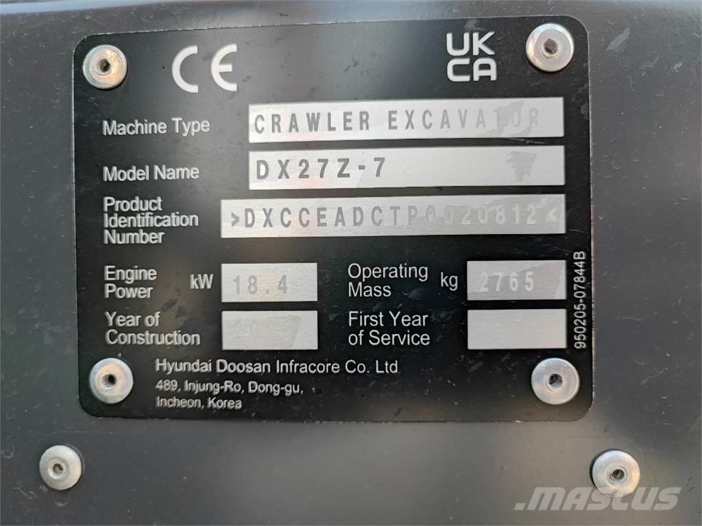 Develon DX27Z-7 Agriculture - Autres