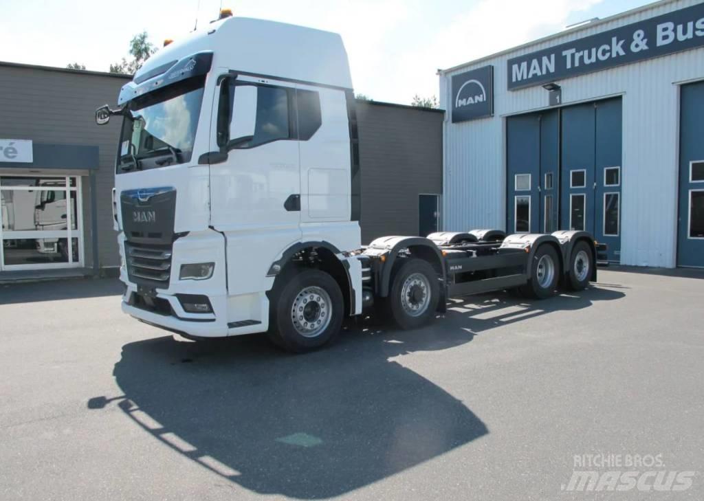 MAN TGX / TGS chassi Camion plateau ridelle avec grue