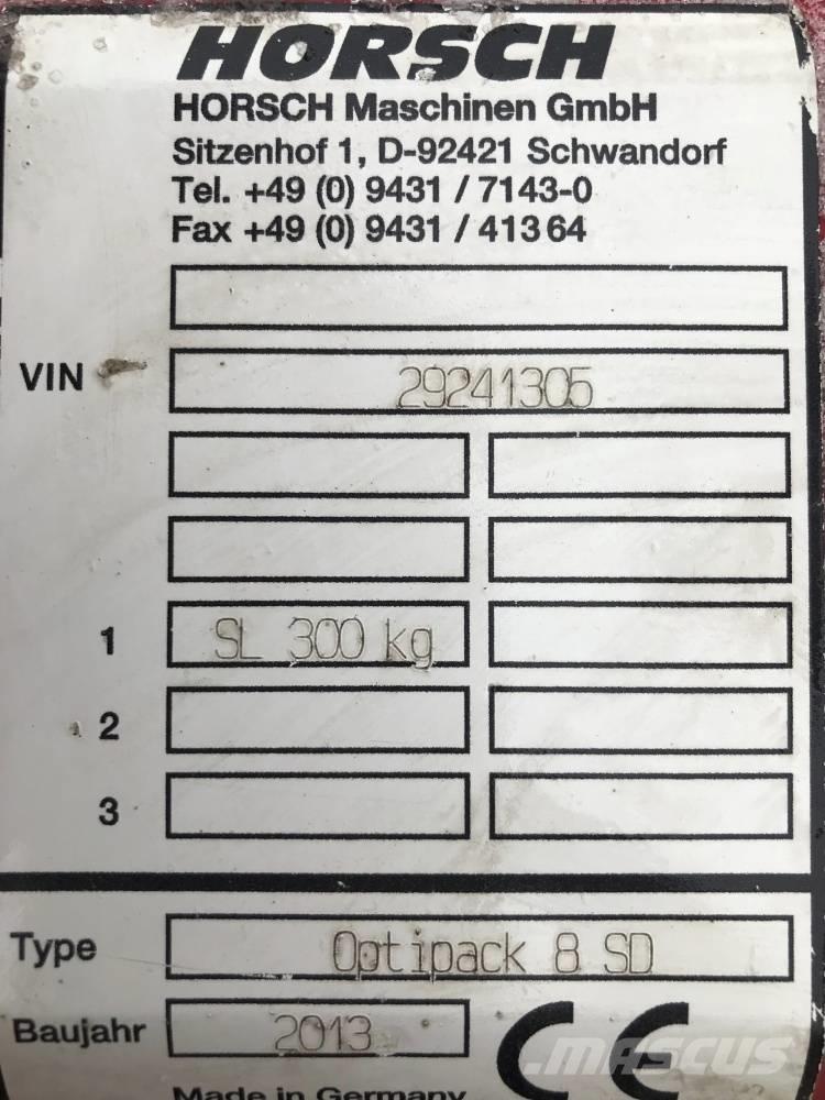Horsch Optipack 8 SD Crover crop