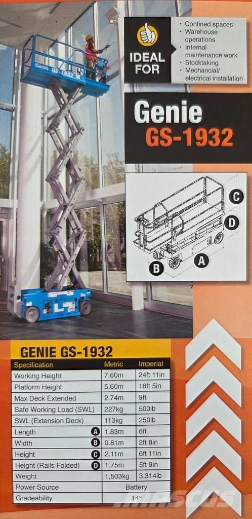 Genie GS 1932 Nacelle ciseaux