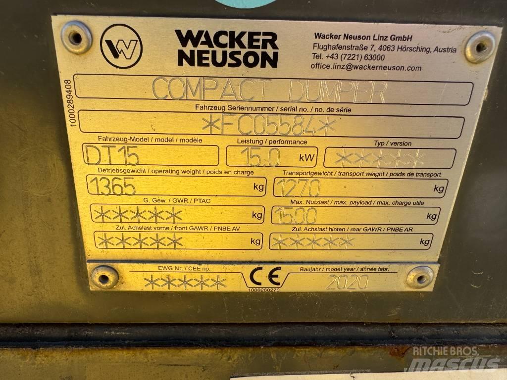 Wacker Neuson DT15 Tombereau sur chenilles