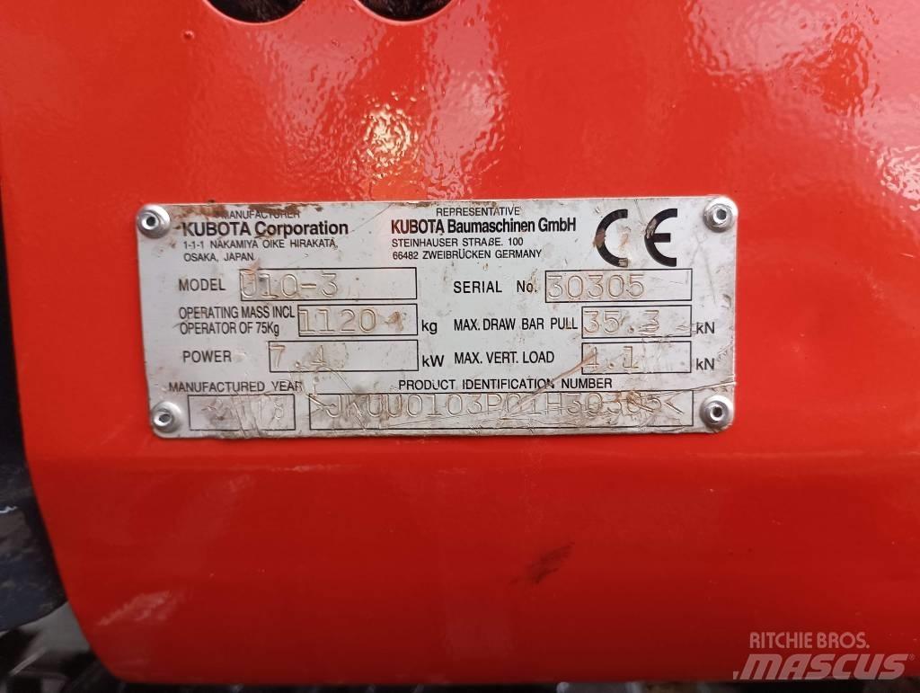 Kubota U 10 Mini pelle < 7t