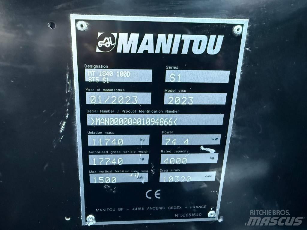 Manitou MT 1840 Chariot télescopique