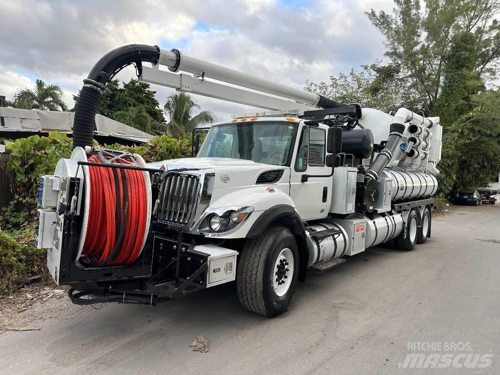 International 7500 Camion aspirateur, Hydrocureur