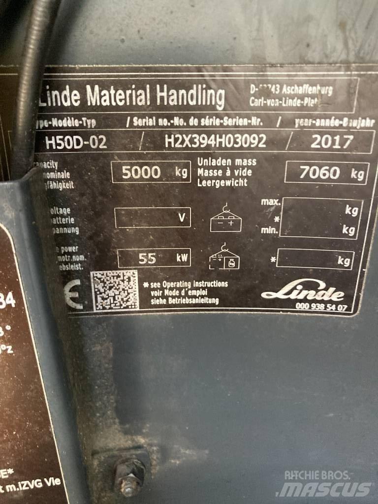 Linde H50D/394 Chariots diesel
