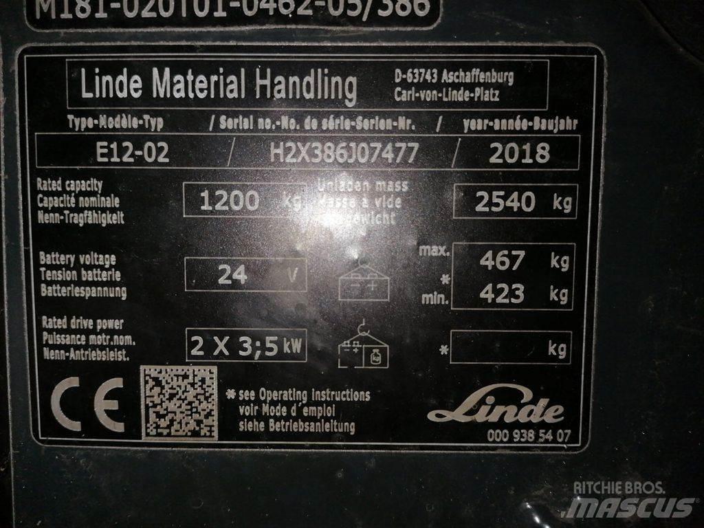 Linde E12-02 Chariots élévateurs électriques