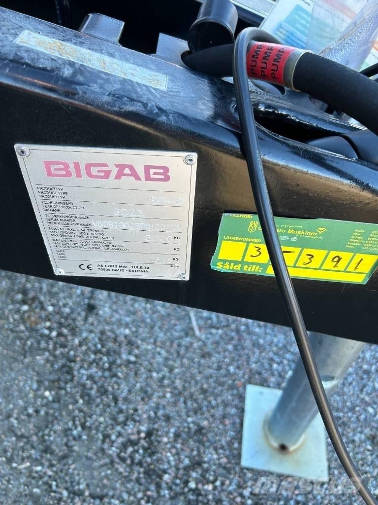 Bigab T8 DUMPERKÄRRA Autre remorque agricole