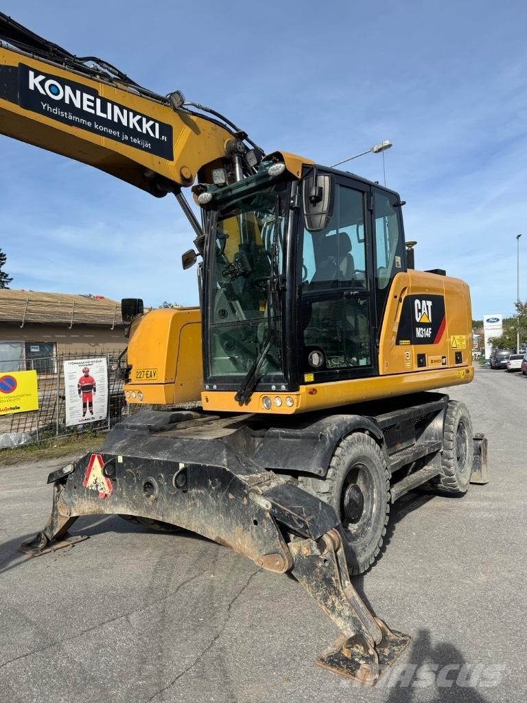 CAT 314 F Pelle sur pneus