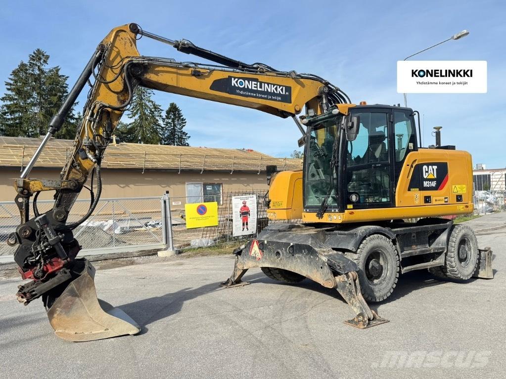 CAT 314 F Pelle sur pneus