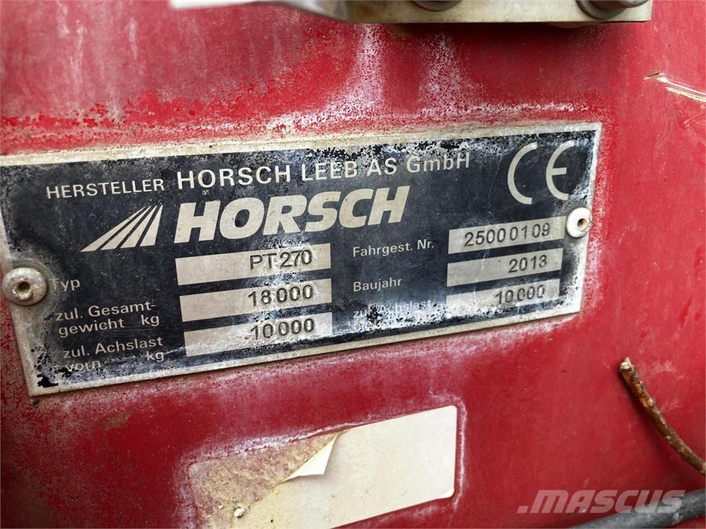 Horsch PT 270 Pulvérisateurs traînés