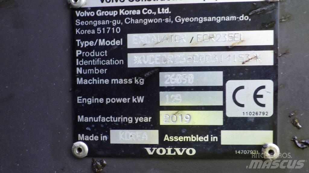Volvo ECR235EL Pelle sur chenilles