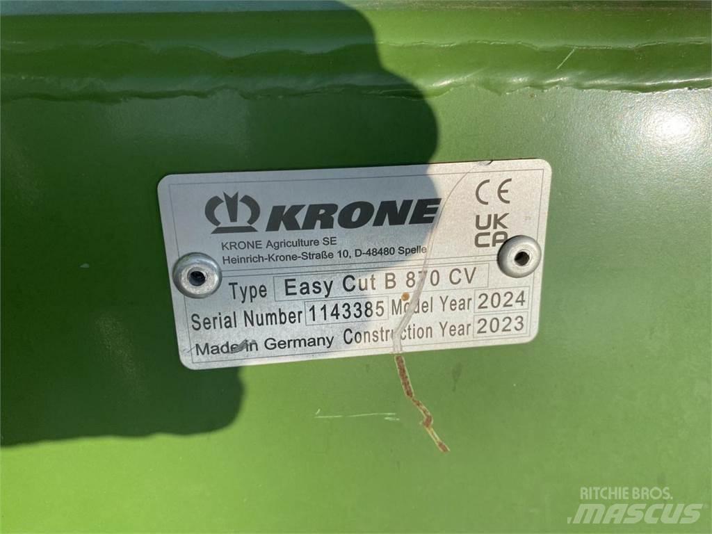 Krone EC B 870 CV Faucheuse